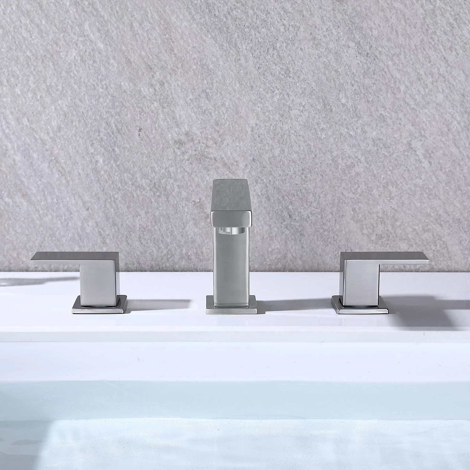 Bathroom 3 Hole Widespread 8 Inches Faucet cUPC Certified Lead-Free Brass Bathroom Sink Faucet