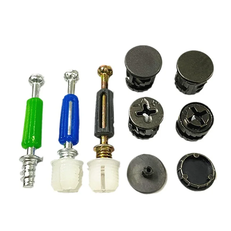 BOKE Cam Bolt Mini fix Cam Connector Set Zinc Alloy Steel Plastic Furniture Plastic Connector