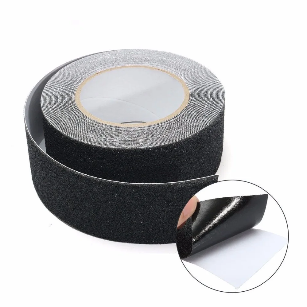 Outdoor Waterproof Anti Slip lvy Grip Grit Marking Backing Adhesive Roll Grey Black PVC Anti-Slip Tape