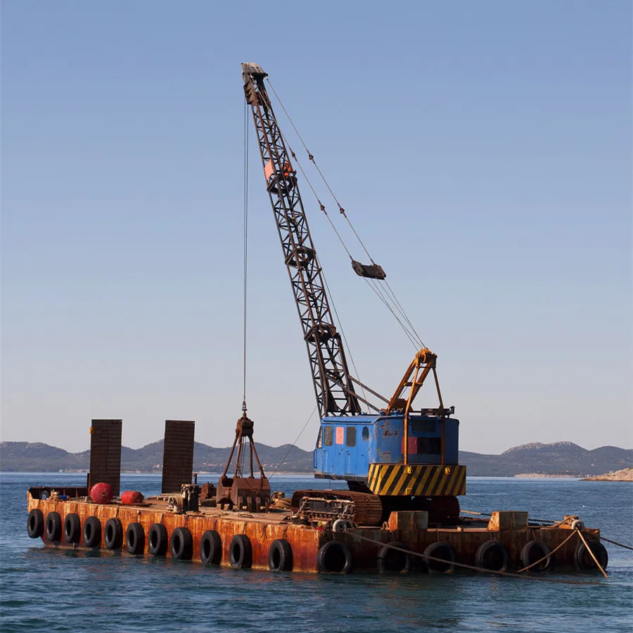 Container platform Modular System crane Mounted Sectional Platform Barge Factory supplier