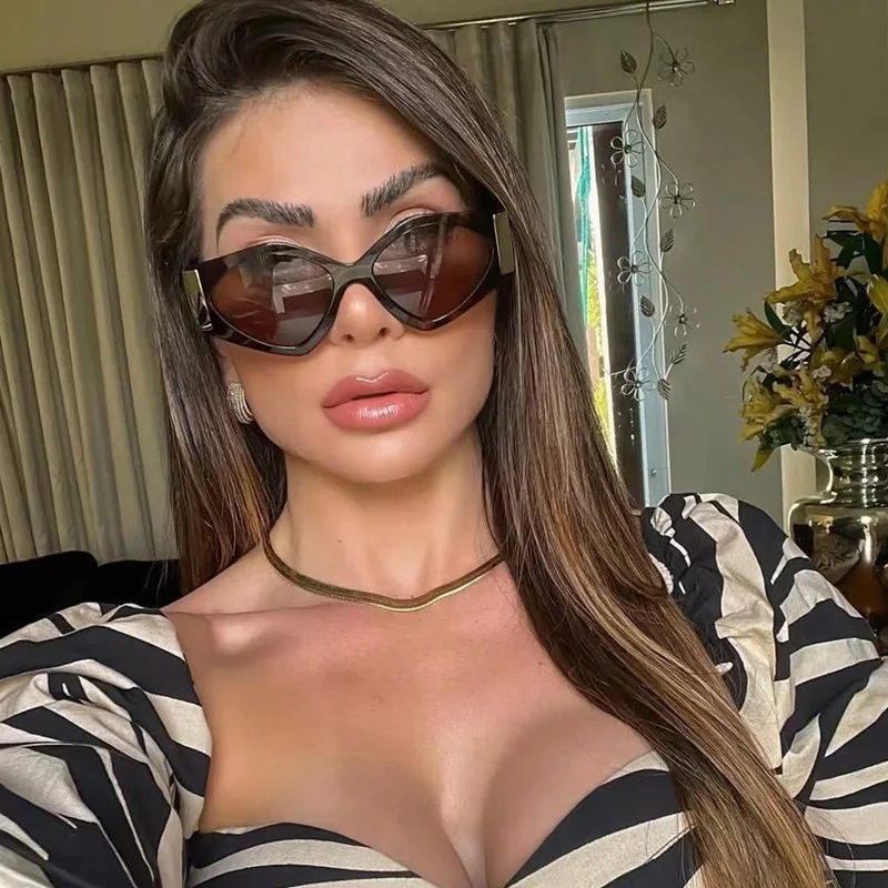 Fashion Vintage Sunglasses Women 2024 New Luxury Shades Female Gradient Lenses Elegant Sun Glasses For Woman Luxury