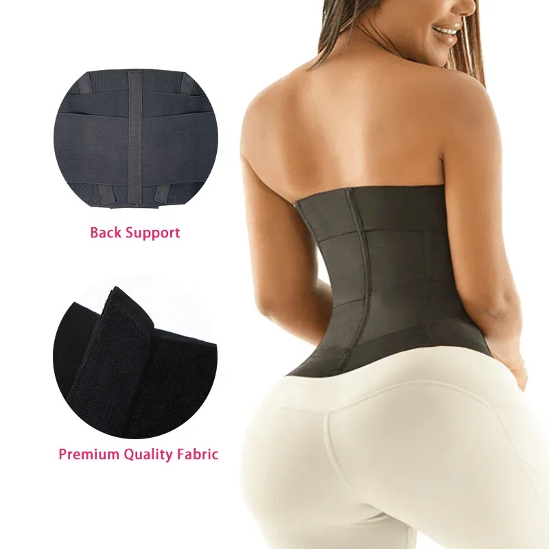 Custom Logo Modeladoras De Cintura Women Body Shaper Triple Compression Girdle Waist Shapewear Tummy Control Waist Trainer