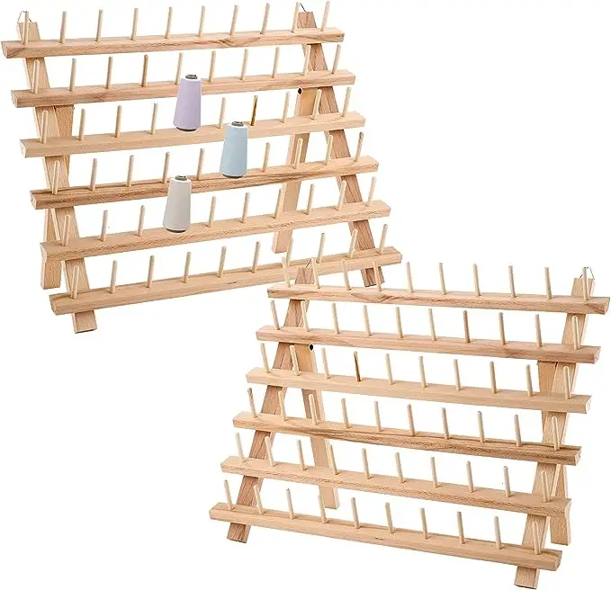 Swimming Pool Wood Thread Holder Sewing and Embroidery Thread Holder and Finisher Thread Holder with Hook