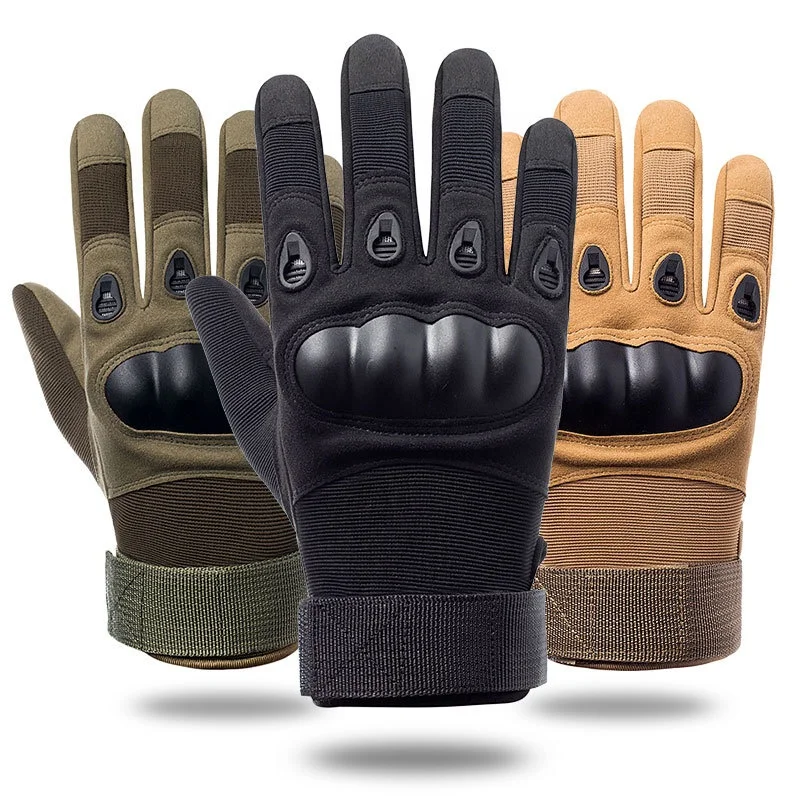 outdoor sport protective gloves motorbike riding full finger cycling gloves combat finger assault tactical gloves