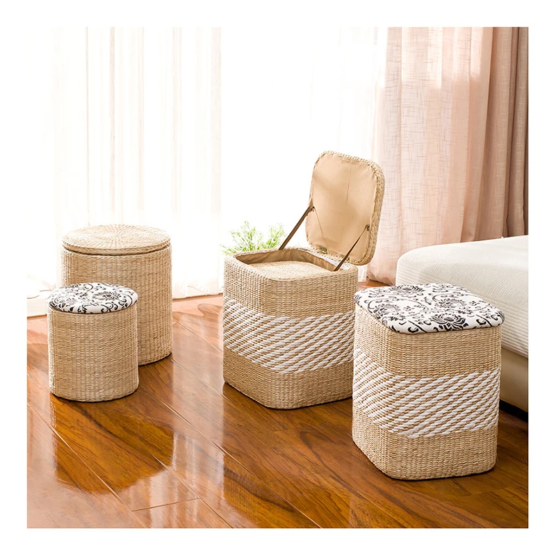 Home Stool Ottoman Storage shoes changing stool nordic shoe storage stool