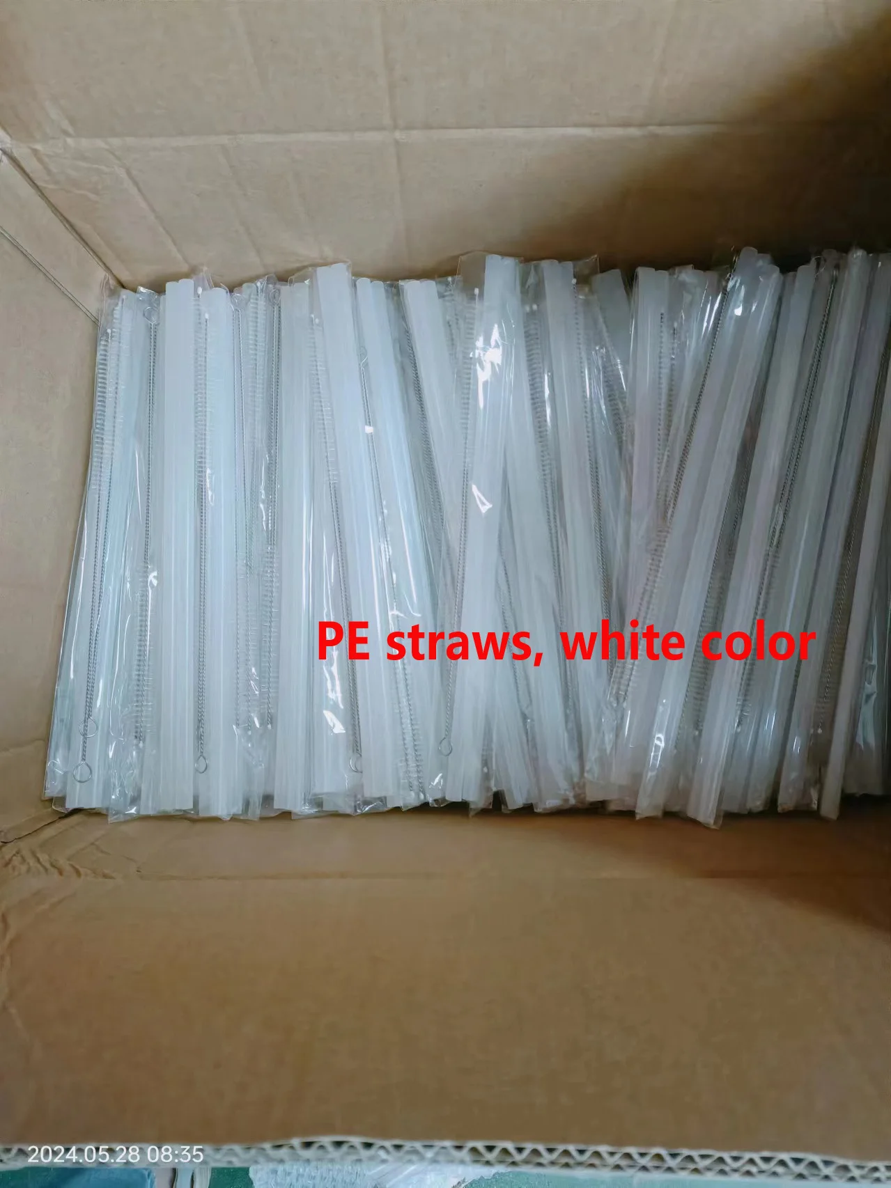 Food Grade Silicone dia10*310mm 12 inch Reusable PE Straws / Tritan Straws for Stanley cup 40 oz : 2 Straws +  Brush per Pack