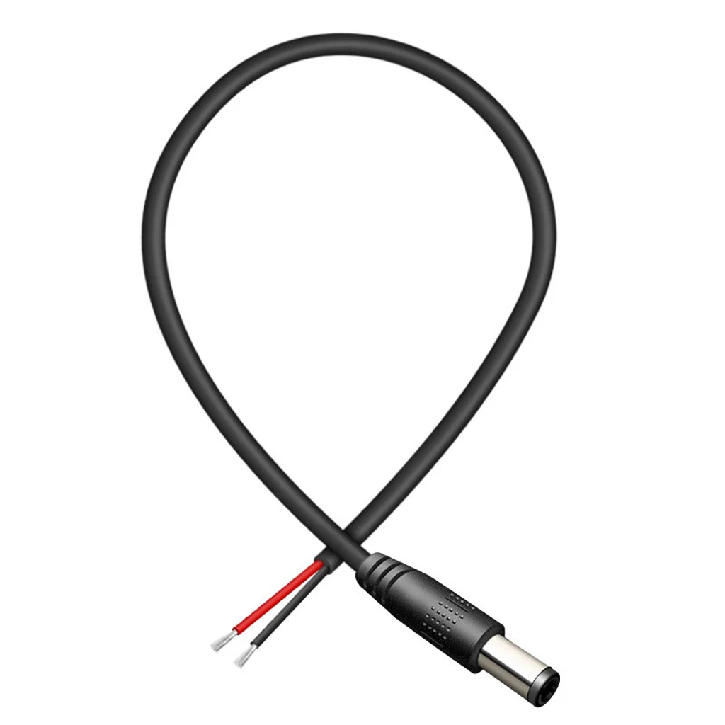 Hot Sale Dc Male And Female Jack 2 Core 2.5mm Dc5521 5521 5.5mm X 2.1mm 5.5x2.1 Extension Dc Power Cable