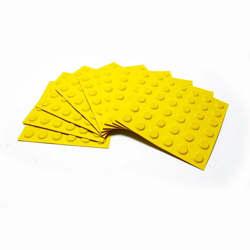 Rubber Plastic Anti Slip Environmental Blind tile Resilient Flooring Outdoor Tactile Indicator
