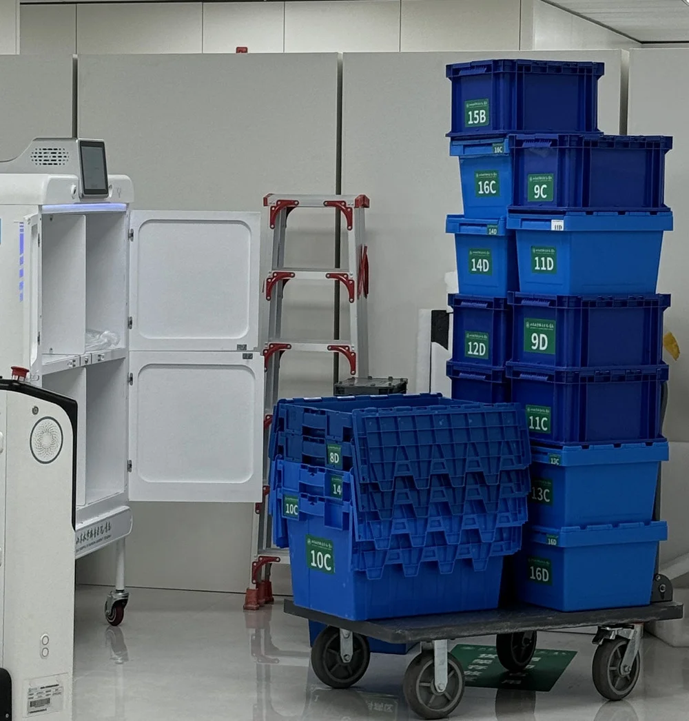 Logistic Industrial Stackable Nestable Plastic Moving Boxes Rent Reusable Plastic Bins Warehouse Storage Totes