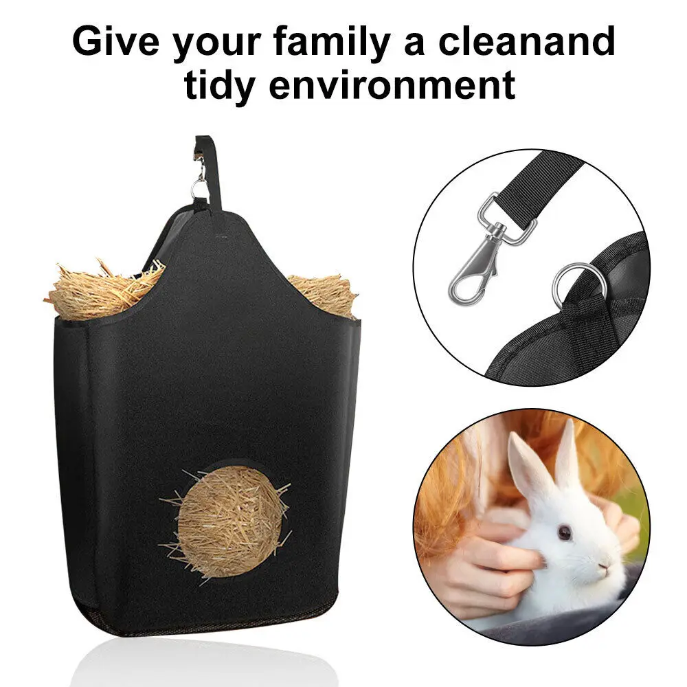 Factory OEM Go Out Slow Feeding Horse Hay Bags Stable Large Bags Convenient Horse Straw Bags