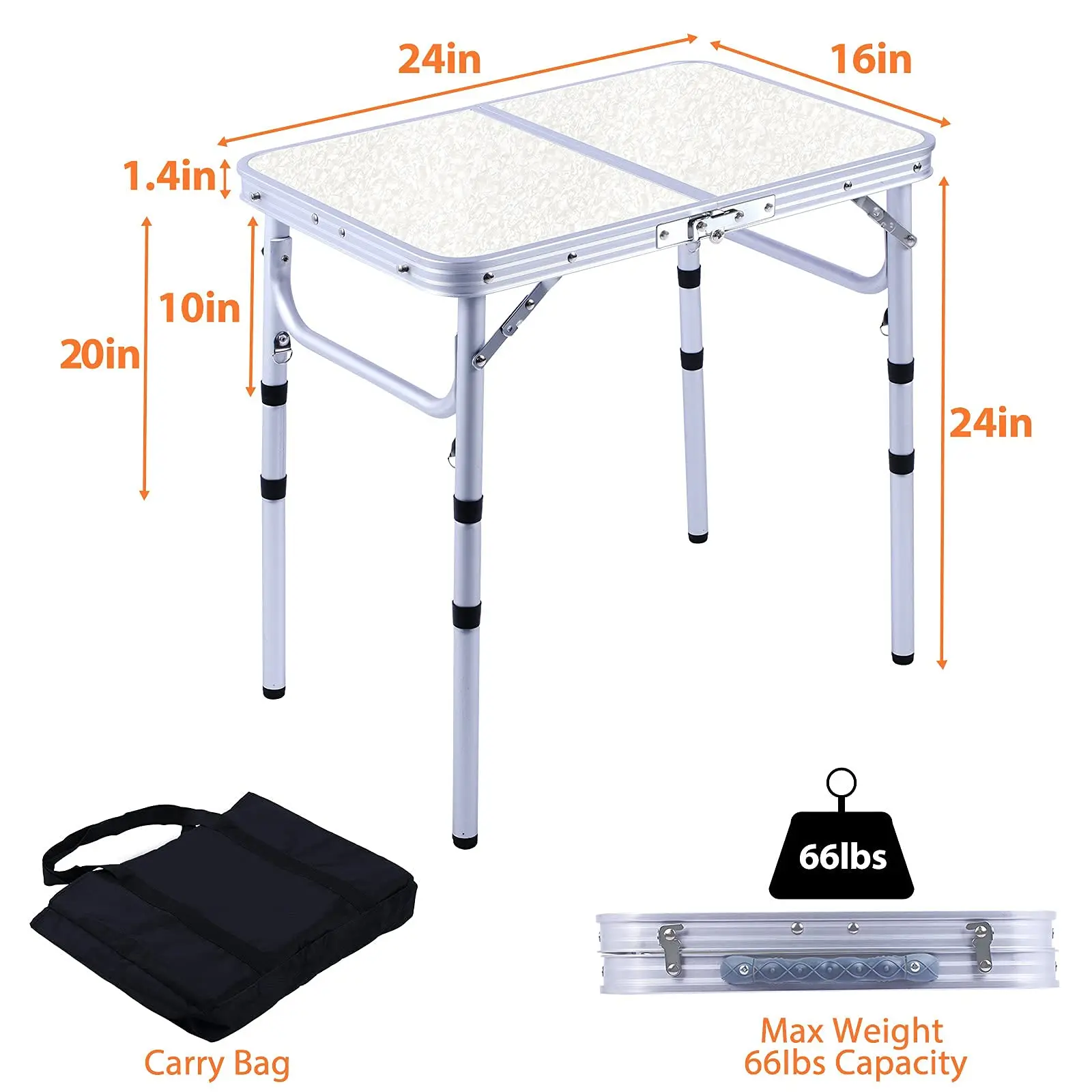 Modern Outdoor Hotel Modern Garden 60*45 cm Fold Low Aluminium Picnic Table With Bench