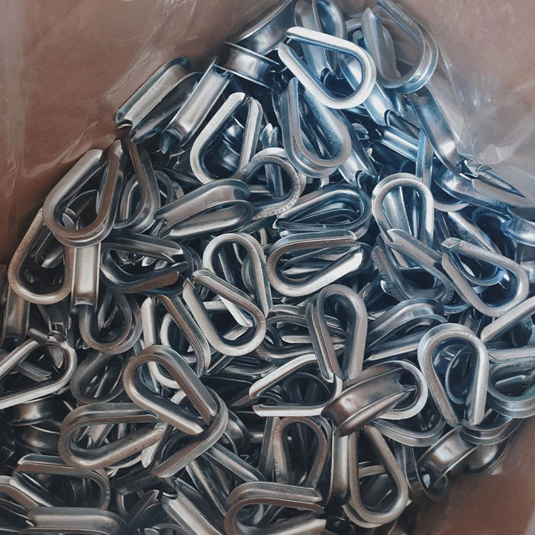 Heavy Duty 12mm Black Stainless Steel Wire Rope Thimbles With Gusset For 1/2 Inch Wire