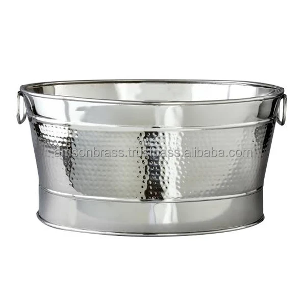 Custom Bar Party Plain Oval Shaped Wine Bucket Custom Party Champagne Beer Ice Bucket & Beverage Tub