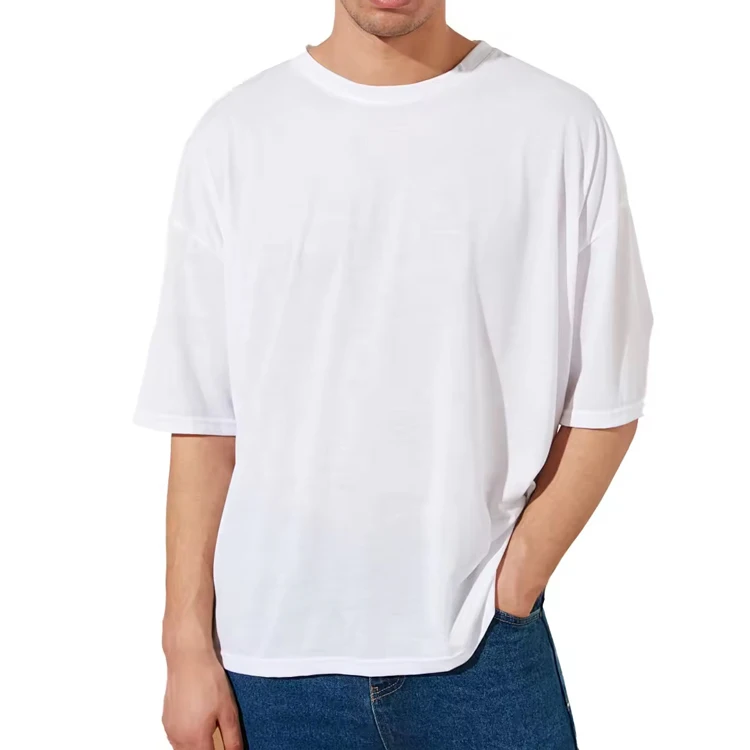 Custom Logo High Quality 260 GSM Heavy Weight Box Fit 100% Cotton Drop Shoulder Oversized Boxy T Shirts for Men