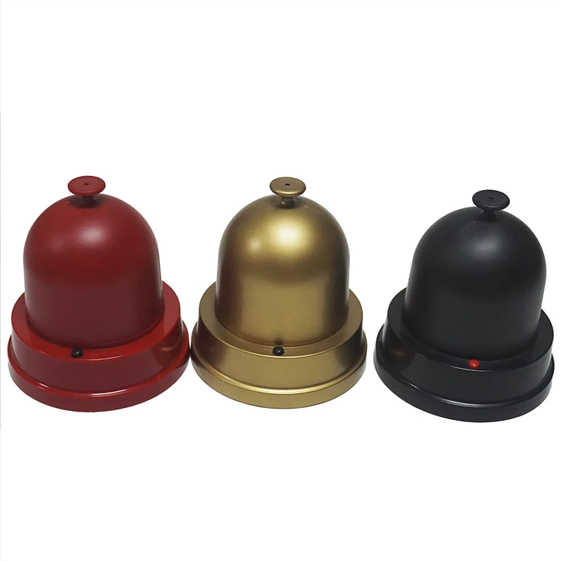 Полностью герметичные электрические аксессуары для казино золотой глянцевый покерный кубик с крышкой электронный