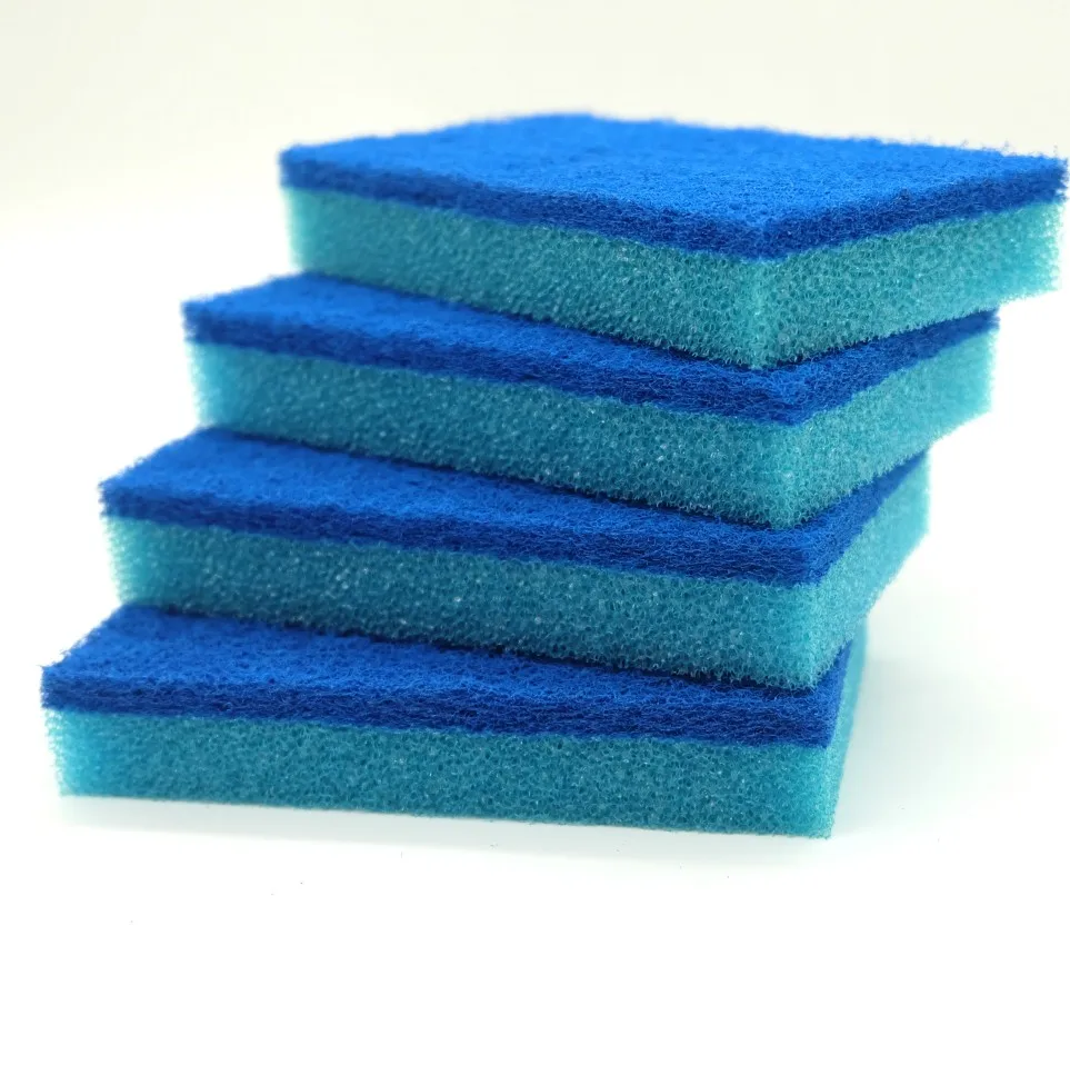 Wholesale Kitchen Cleaning scrub polyester Dish washing cleaning sponge
