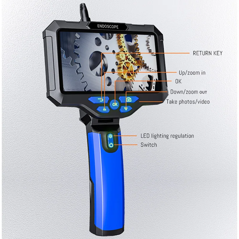 High Quality/Weatherproof & Waterproof IP67 Type-c Duct Inspection Snake Camera Car Repair Sewer Endoscope