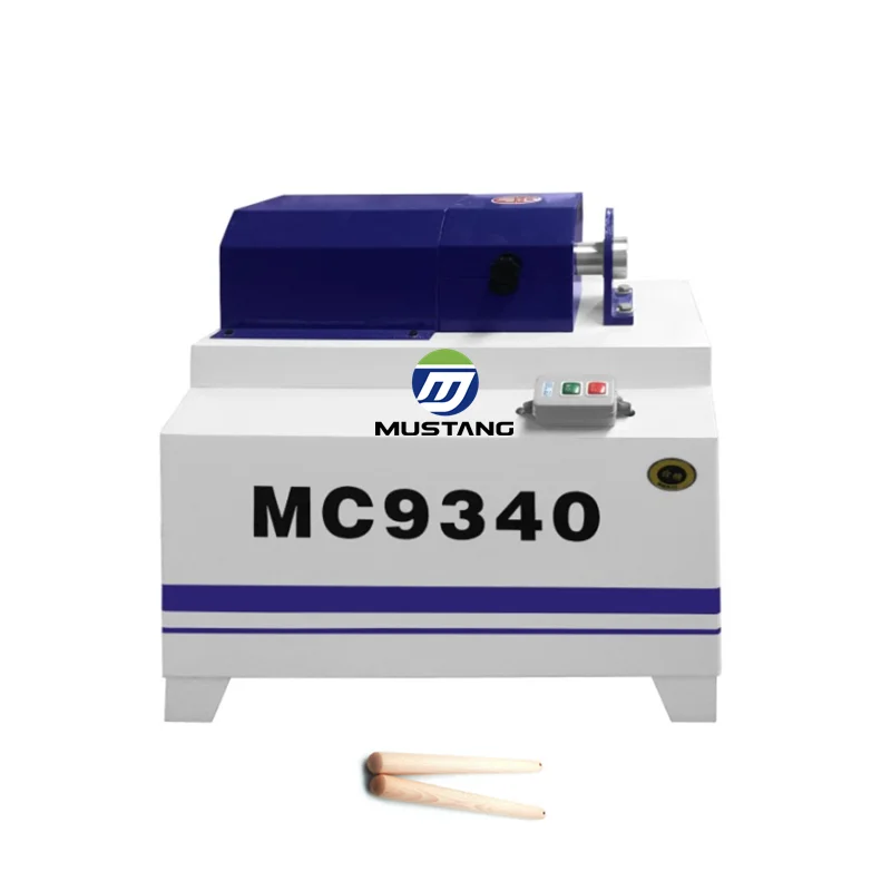 MB9010T Mustang Automatic Wooden Broom Handle/Stick Machine Cutting/ Screw / Dome Machine
