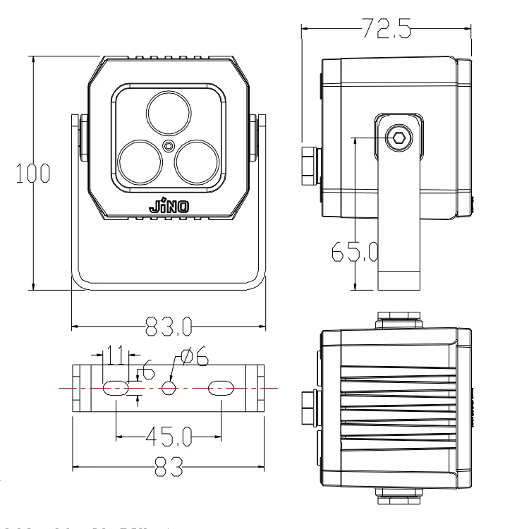 Уличный Светодиодный точечный светильник IP65 24 в 110 в 120 в 220 В DMX RGB RGBW Одноцветный прожектор по заводской цене