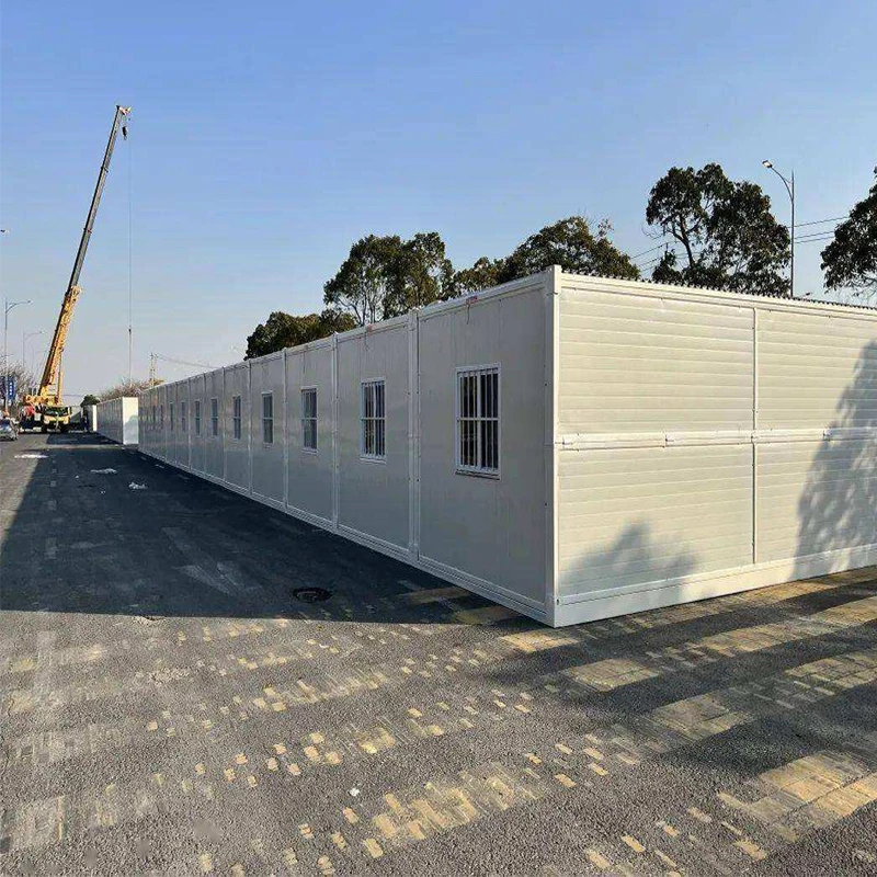 Low Price 20ft Modular Mobile Tiny Home Portable Fold Folding Foldable Prefab Container House with Toilet
