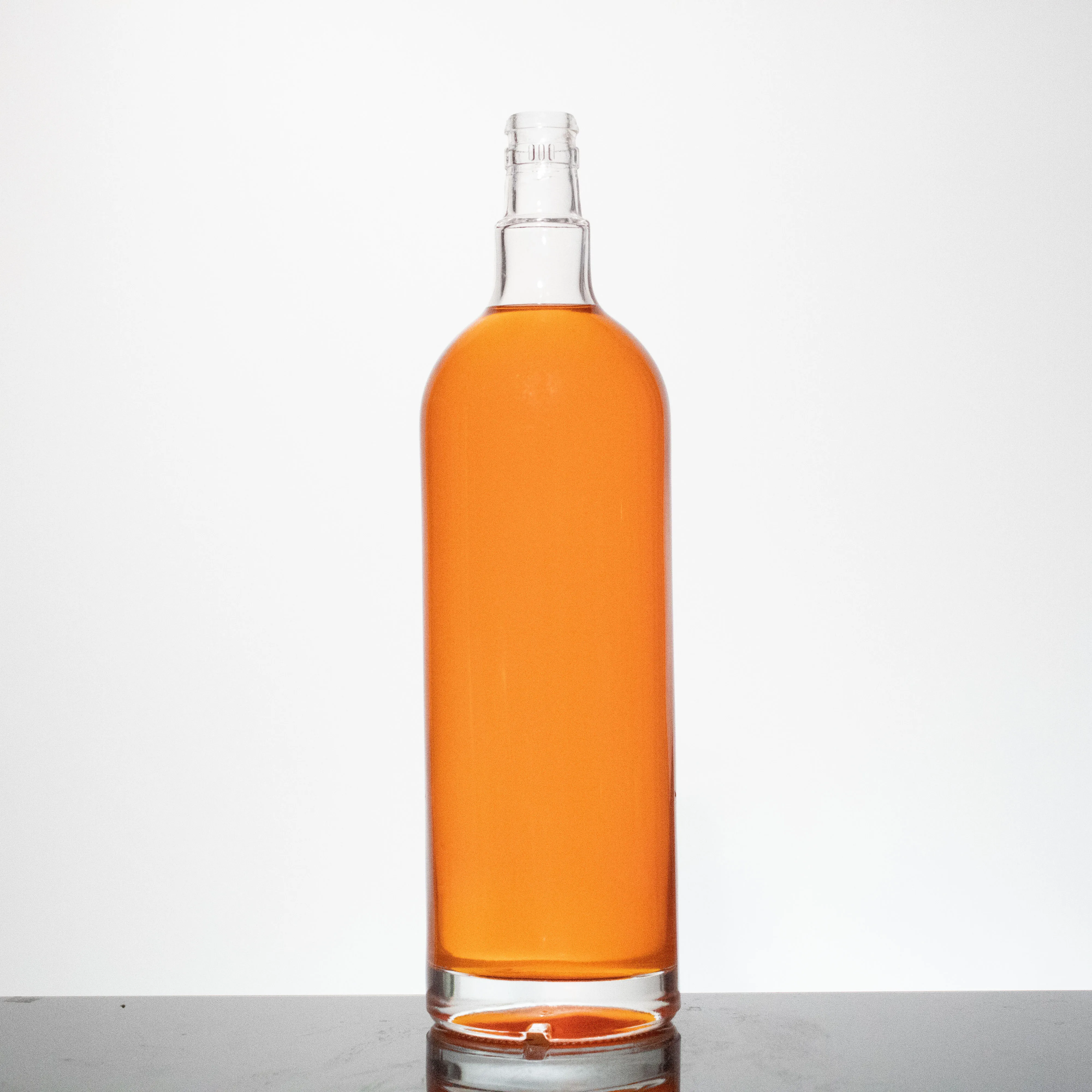 HKG 1000ml spirits glass bottle premium 1 liter guala top liquor glass bottle for sale