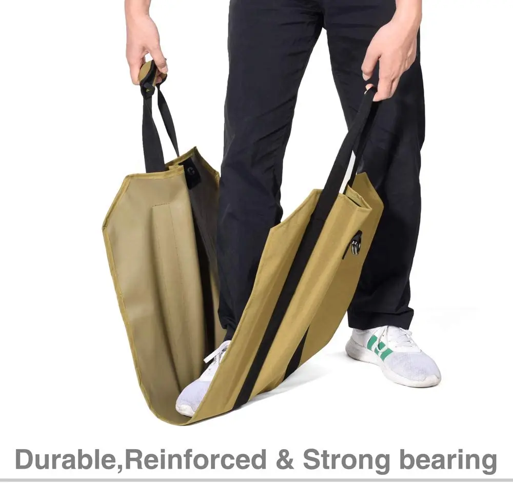 Heavy duty Firewood Storage Bag Canvas Wood Carrier Match Storage Pouch Portable Outdoor Camping Firewood Log Bags