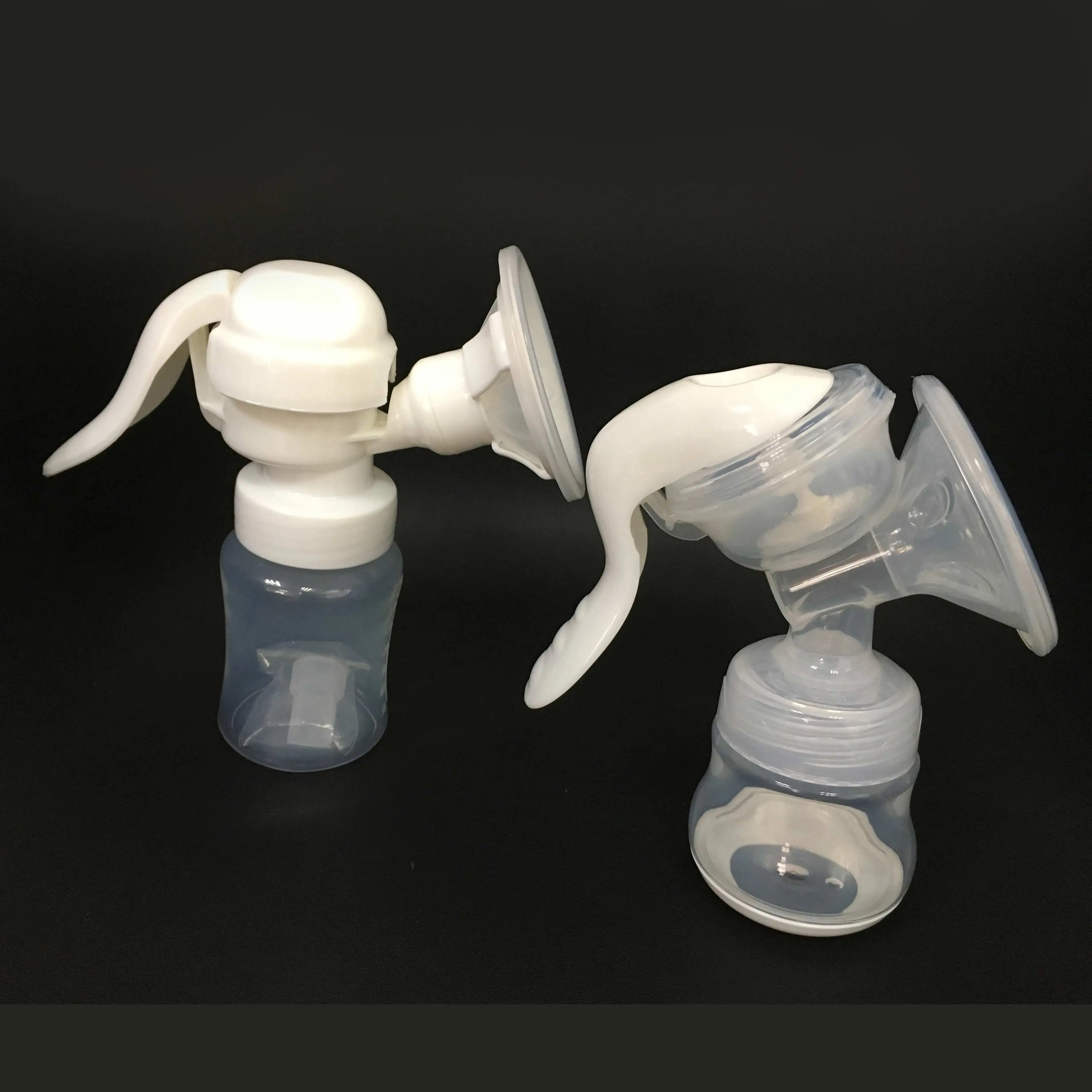 Manual Breast milk Pump Portable milk collection silicone baby feeding pump cup