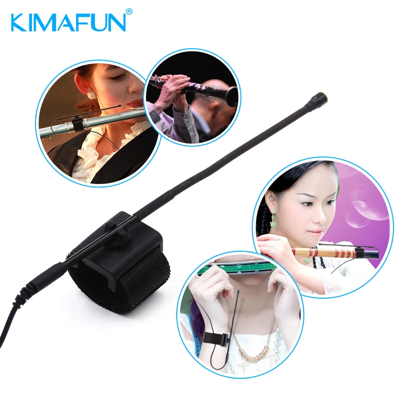 KIMAFUN KM-G150-4 беспроводной микрофон для флейта пикколо Мини конденсаторный производительности прямая трансляция видео запись