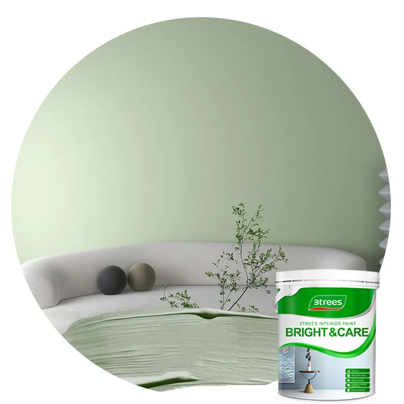 3trees 2022 High Quality Odorless Premium Interior Wall Paint For House Wall Decoration Paint Coating