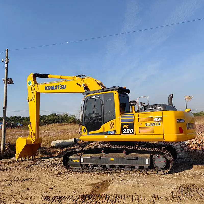 Японский 22-тонный Подержанный PC220-8 экскаватор Komatsu PC220 гидравлический 220 220-8 землеройный