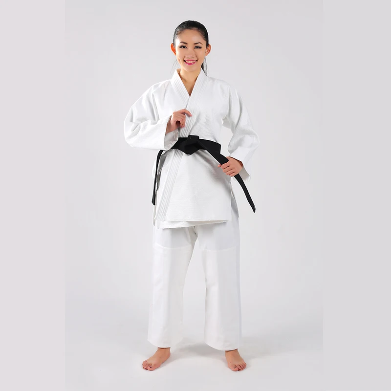 Униформа белого дзюдо Gi вес 450 г Бамбуковая ткань