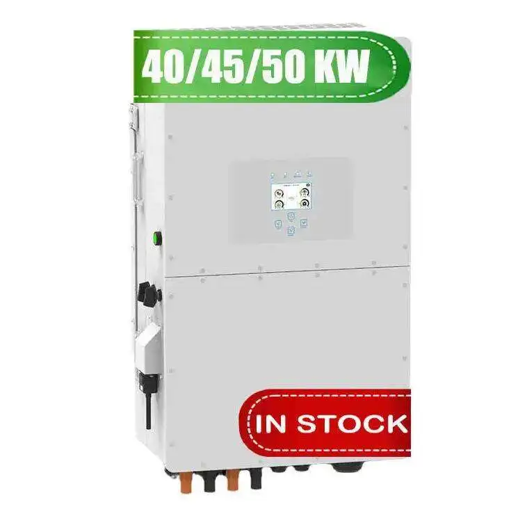 Deye Solar Inverter Hybrid 30Kw 40Kw 50Kw 60Kw High Voltage 380V Hybrid Solar Inverter With Mppt Charge Controller