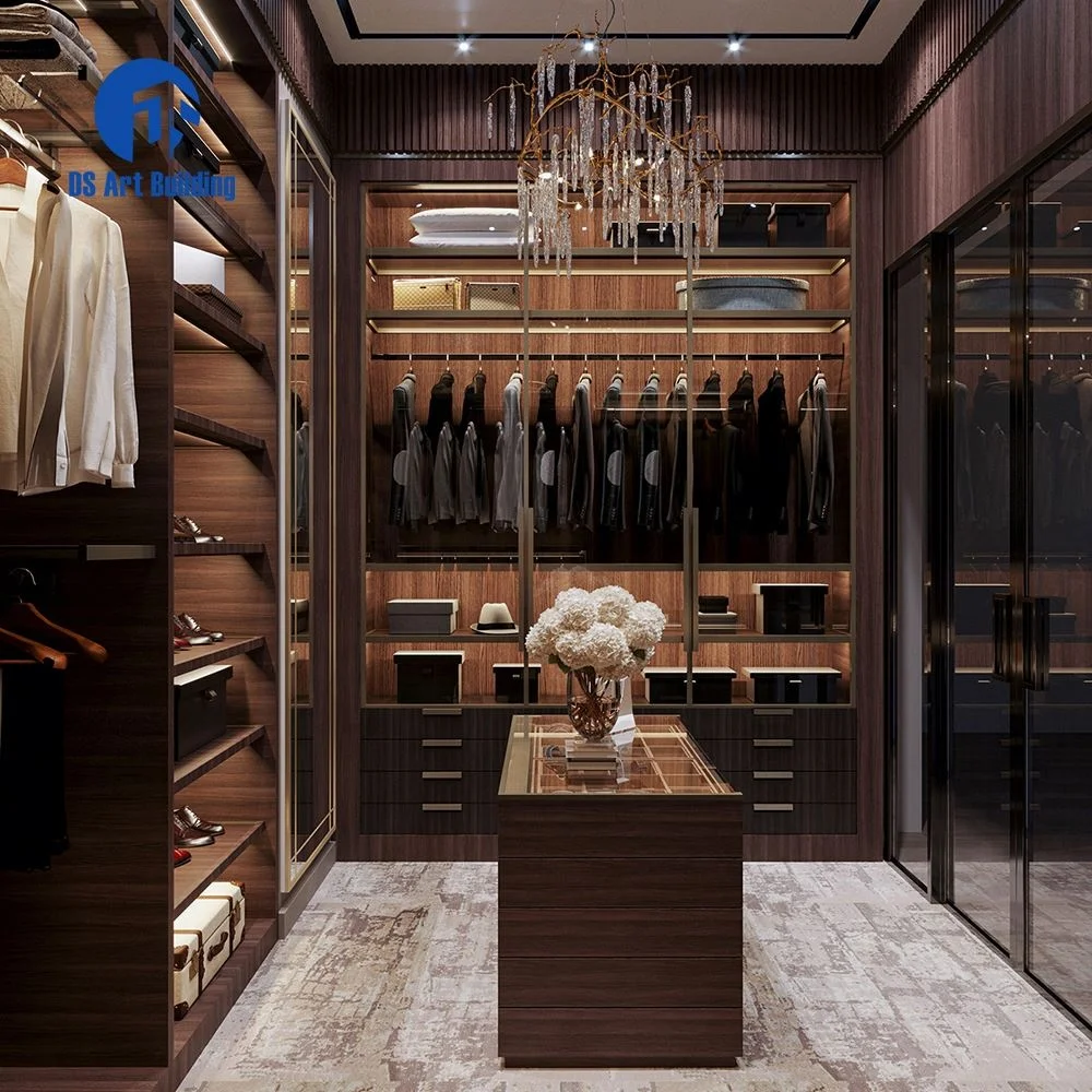 DS Modern Walk-in Close Clothes Storage Organiser Wardrobe Bedroom Furniture Cupboard