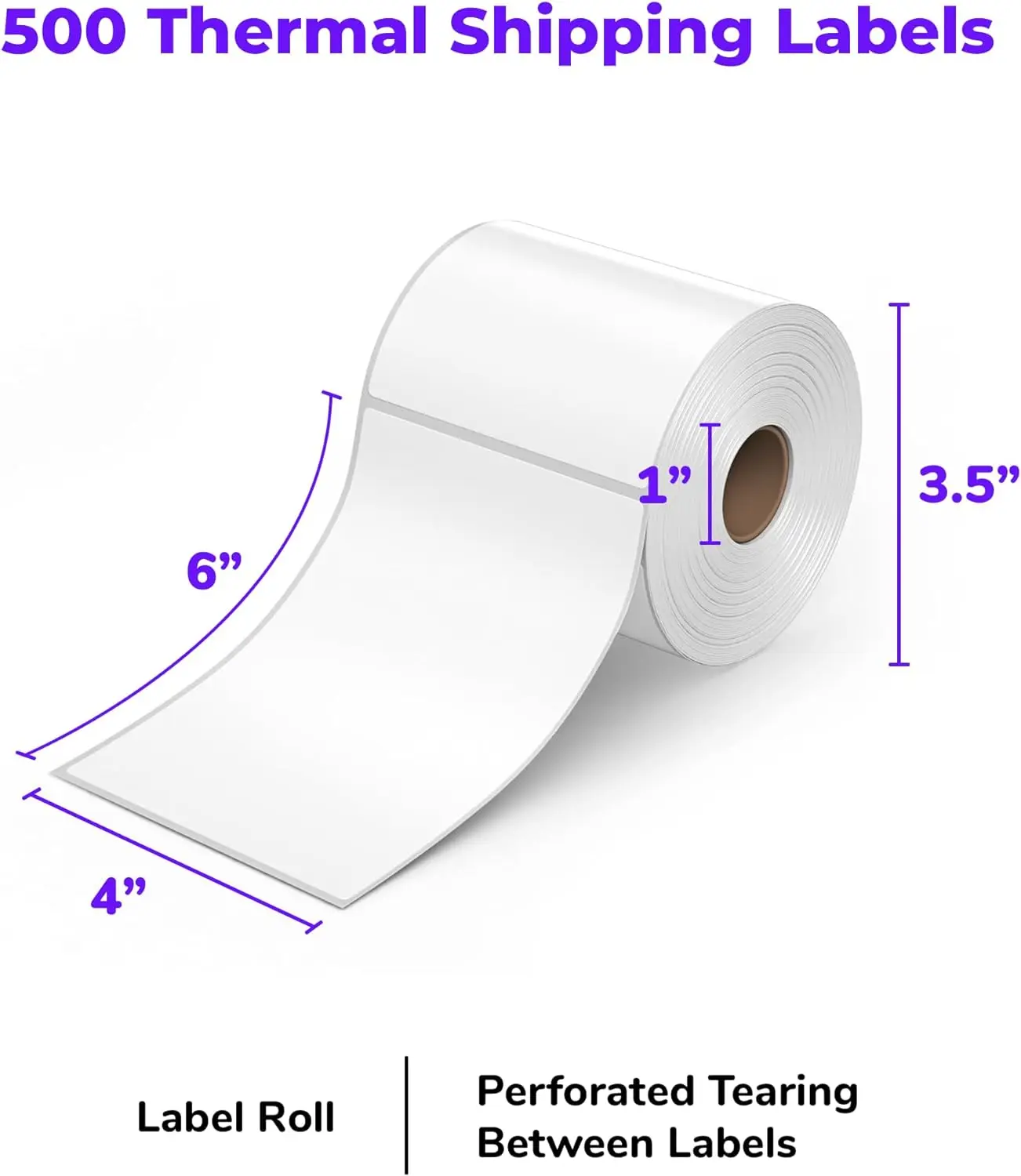 4x6 Labels Shipping Thermal Stickers Barcode Direct barcode printing stickers thermal label roll