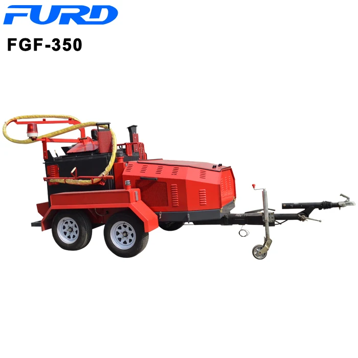 Hot pour sealing machine for asphalt and concrete cracks