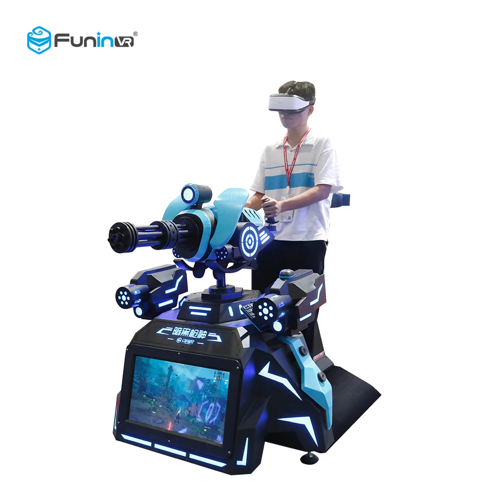 
FunInVR Multiplayer VR Gatling Shooting VR Virtual Reality Simulator with VR system Headset 