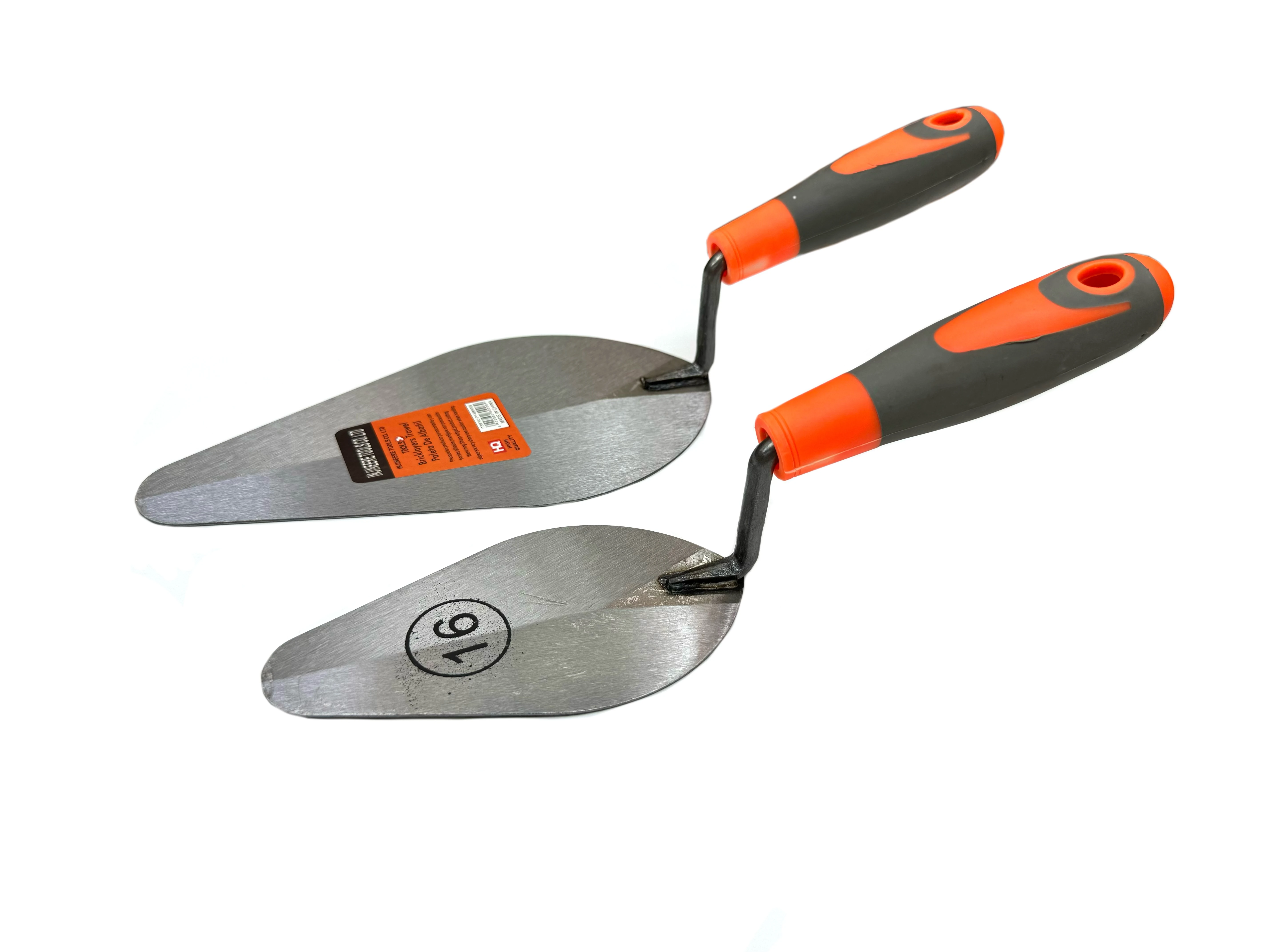 GK-K019  Rubber Handle Steel Blade Bricklaying Trowel Concrete Tool Trowel Used for Building Construction Site Decoration
