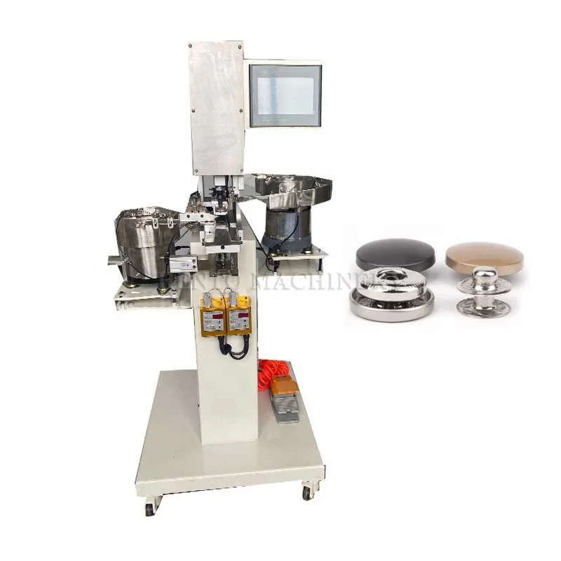 Good Quality Button Sewing Machine Attaching / Industrial Button Fixing Machine / Snap Button Attaching Machine