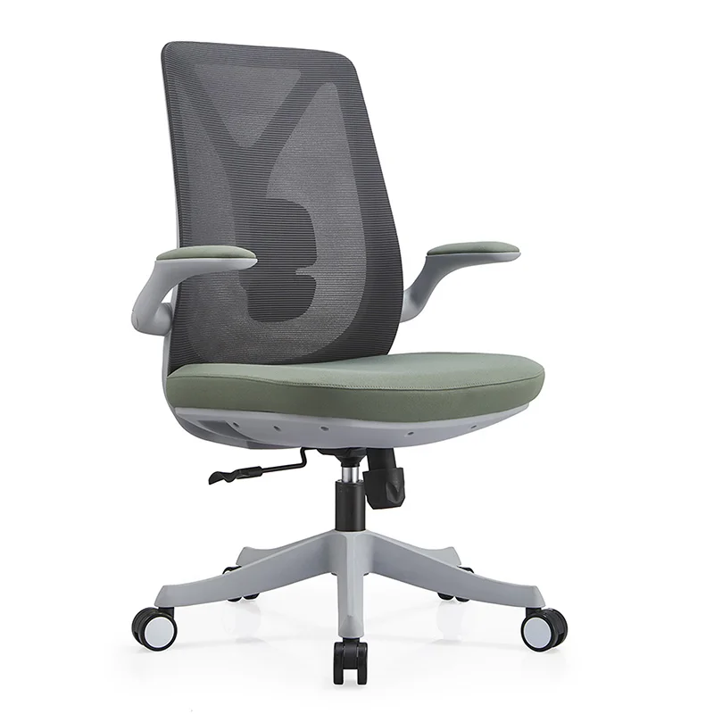 In Stock High Quality Grey Office Chair With Lumbar Support Office Computer Desks Chair Executive Chair