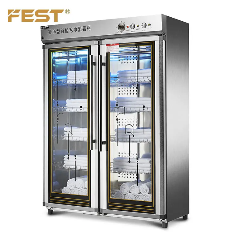 Коммерческий 658L 2 двери большой Озон Полотенце Стерилизатор УФ одежда дезинфекция шкаф для отеля