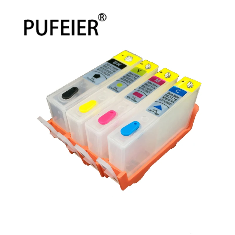 Empty Refillable Ink Cartridge With Reset Chip Compatible For HP655 Deskjet Ink Advantage 3525 4615 4625 5525 6525 CISS