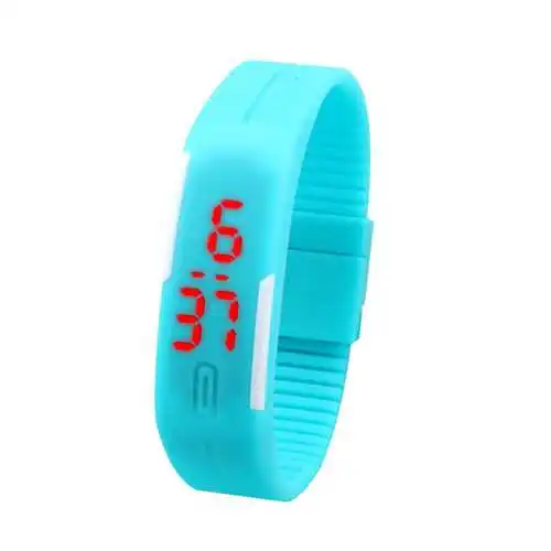 
Promortional Gift Magnetic Bracelet Cheap Digital Watch Wholesales Price Colorful Sport Silicone Rubber LED Digital watch 
