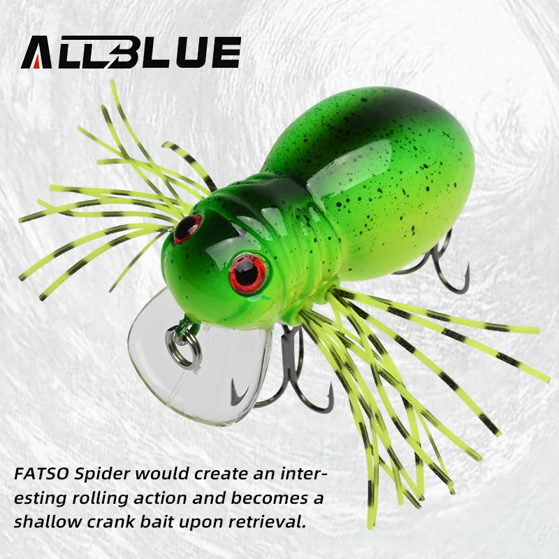 ALLBLUE FATSO SPIDER Freshwater Shore Casting Float Crankbait Lure