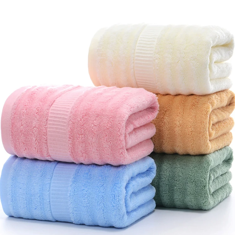 super absorbent bamboo and cotton towels custom embroidered bamboo bath towel set luxury bamboo face hand towels