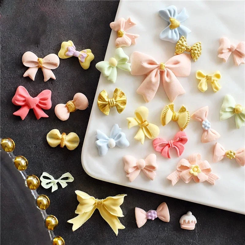 Multiple mini bow bowknots shape cake mold chocolate mold for the kitchen baking cake tools DIY resin mold