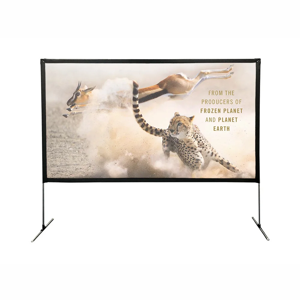 100 дюймов 16:9 HD 4K Крытый проекционный экран для домашнего кинотеатра 3D быстро