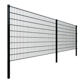 High Quality 2D Double Wire Mesh Security Fence with 656 868 Steel Frame Hot-Dip Galvanized 2m Length for Garden Gates