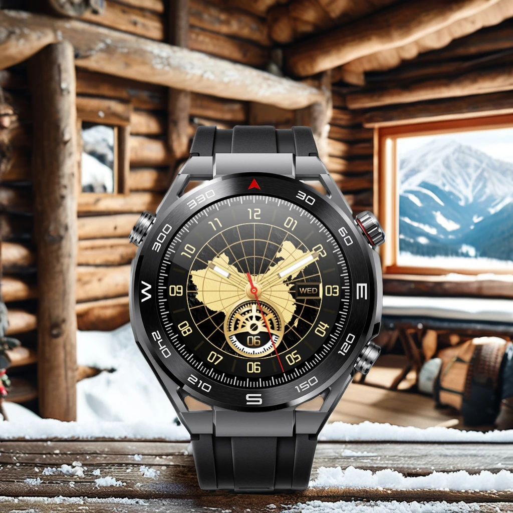 2024 NORTH EDGE Smart Sports Watch Touch Screen IP68 Waterproof Multi-Functional Outdoor Sports Compass Blood Pressure