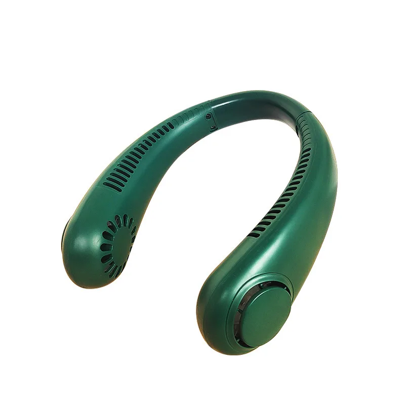 Rechargeable Hands Free Leafless Bladeless USB Air Cooling Fan Operated Wearable MINI Personal Portable Hanging Neck fan