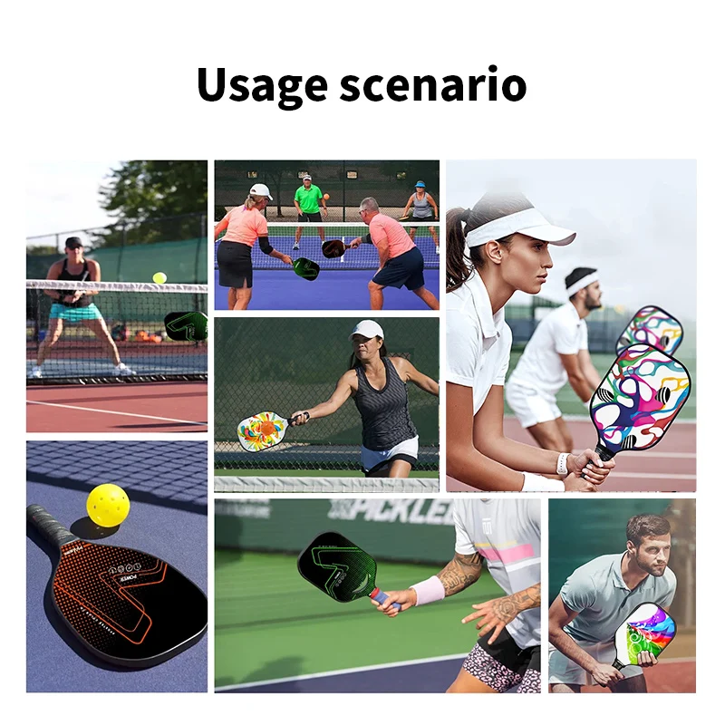 Hot Sale China Factory Directly 2023 USAPA 16mm Toray T700 Carbon Fiber Friction Skin Pickleball Paddle